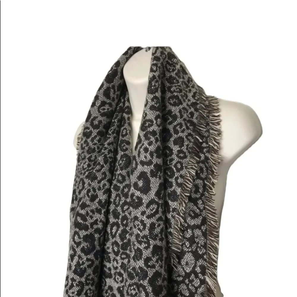 Merona Large Oversized Animal Print Leopard Scarf Wrap NWT